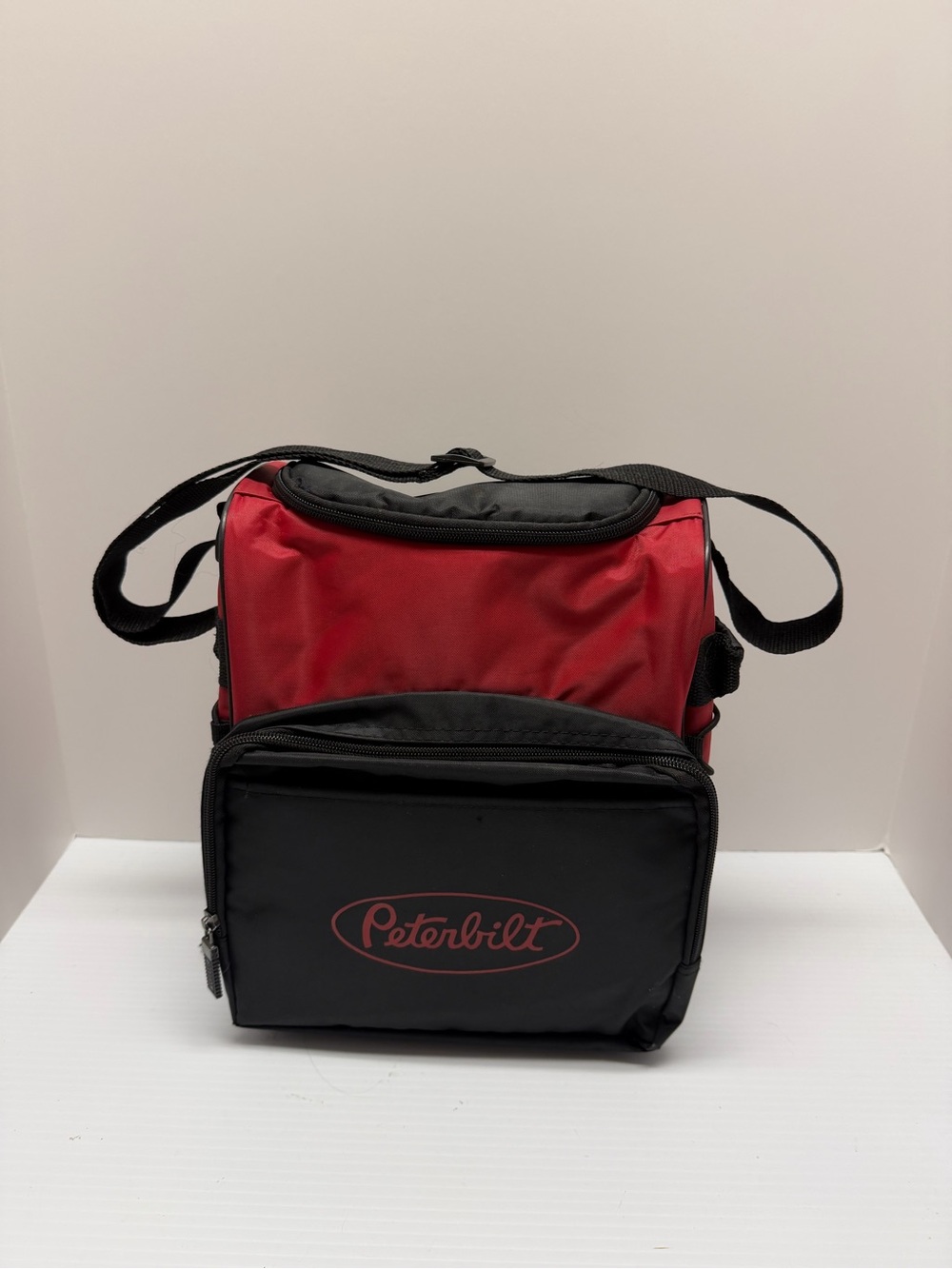 Peterbilt branded insulated lunch cooler red & black